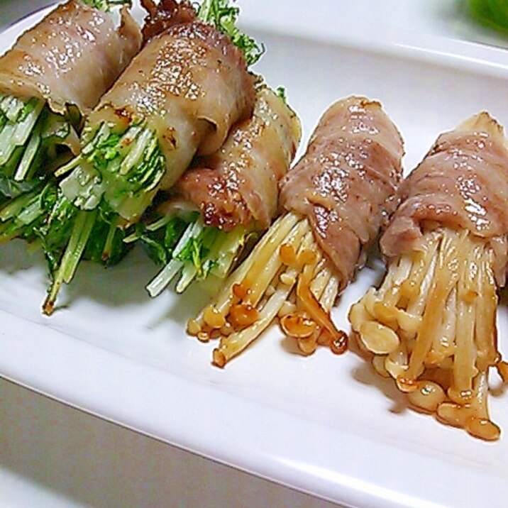 水菜とえのきの肉巻きぽん レシピ 作り方 By Natsunyan0723 楽天レシピ